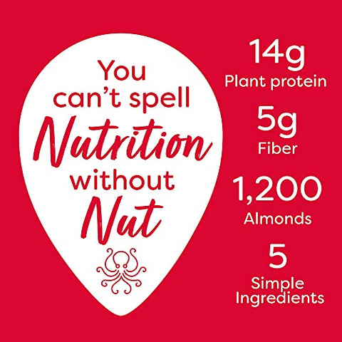 OCTONUTS - Proteína em Pó de Amêndoa de Baunilha, 21 Ounce (595g), Feita com Amêndoas da Califórnia, 14g de Proteína Vegetal, Keto, Paleo Friendly, Vegano, Sem Glúten, 17 Porções