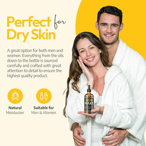 Skin Maxx - Óleo de Semente Preta Orgânico, Óleo de Rosa Mosqueta : Máxima Visibilidade