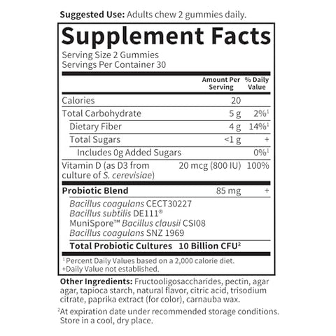 Dr Formulated – 10 Bilhões CFU – Fibra Prebiótica – 100% Natural – 60 Cápsulas - Garden of Life