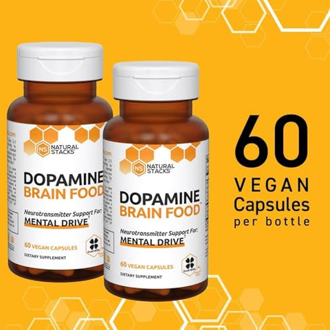 NATURAL STACKS - Suplemento de Foco Dopamina – Aumente sua Concentração e Produtividade | Marca: Dopamine Focus