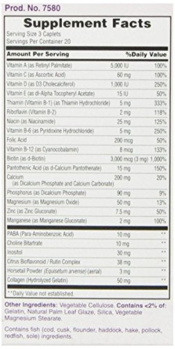 Nature's Bounty - Natures Bounty Hair Skin – Fórmula Avançada para Cabelo e Pele – 60 Cápsulas