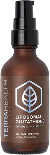 Liposomal Glutationa – Suporte para Imunidade, Pele, Cabelo e Envelhecimento Saudável – Suplementos de Glutationa de Máxima Absorção – Fornecimento de 30 Dias - Terra Health Essentials