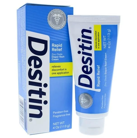 Comfort Axis - Desitin Creme para Assaduras Diárias com Óxido de Zinco 118 ml e 59 ml – Kit Promocional