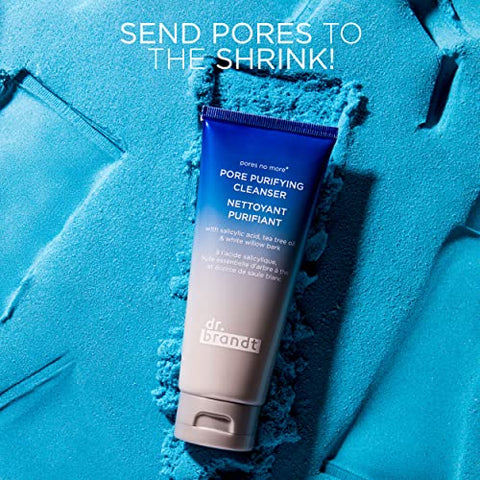 Dr. Brandt Skincare - Dr. Brandt Pores No More Purifying Cleanser – Gel Não Ressecante – Limpa, Purifica e Dissolve o Excesso de Óleo, Resíduos e Detritos – 105 ml