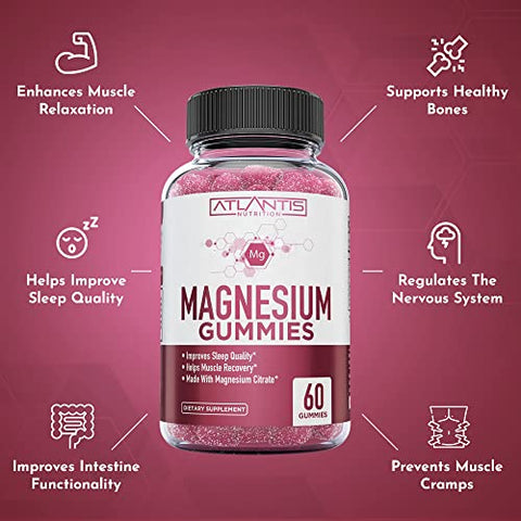 Atlantis Nutrition - Keto ACV Gummies Avançado para Perda de Peso 90 Gummies + Magnésio Citrato 60 Gummies | Marca Keto ACV