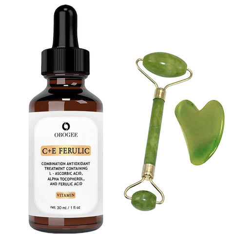 OBOGEE - CE Ferulic Serum – Cuidados com a Pele – Vitamina C e Ácido Ferúlico – Clareador de Manchas – Anti-Envelhecimento – 30ml
