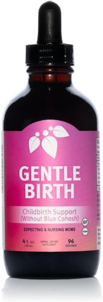 Gentle Birth – Extrato Herbal Líquido de Ação Rápida para Apoio ao Parto sem Cohosh Azul – 120ml - Mountain Meadow Herbs