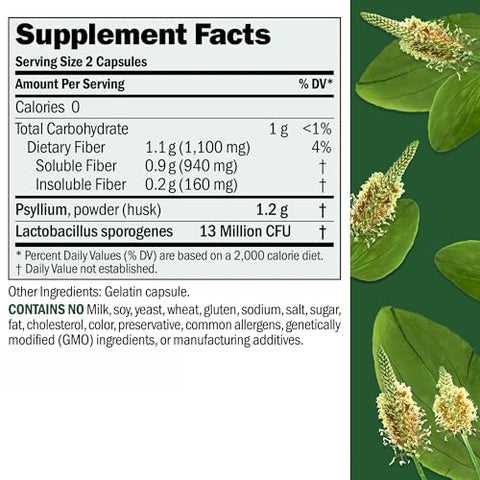 ANDREW LESSMAN - Andrew Lessman Fibermucil 360 Cápsulas – Pó de Casca de Psyllium. Promove Suavemente a Regularidade e a Saúde Digestiva. Rico em Fibras. Suave, Fácil e Eficaz. Sem Aditivos. Pequeno