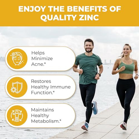 SANDHUHERBALS - Zinc 50mg – 120 Cápsulas Vegetarianas, Suplemento de Zinco Altamente Absorvível para Suporte Imunológico, Livre de Glúten