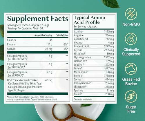 Hydrolyzed Collagen Complete – Pó de Colágeno Anti-Envelhecimento com Colágeno Beauty Clinicamente Comprovado, Fórmula Patenteada Verisol, Fortibone – 100g - ALGAECAL
