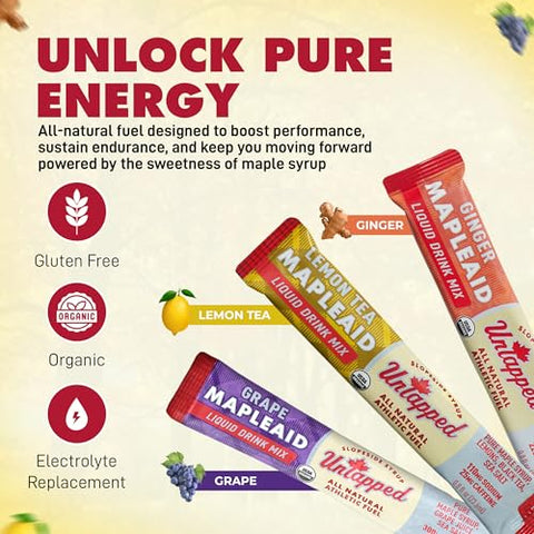 Untapped - UnTapped Pack de Amostras: Energia Natural para Atletas – 100% Natural – 5 Sabores – 10g cada