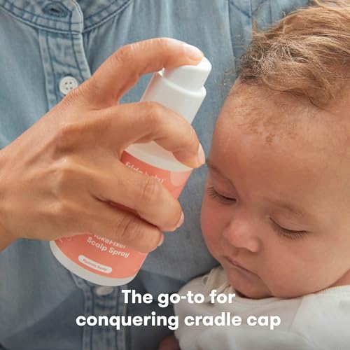 Tratamento para Crosta Láctea Frida Baby, Shampoo para Crosta Láctea, Spray para Couro Cabeludo, Kit para Aliviar o Couro Cabeludo do Bebê, Previne Ressecamento e Descamação