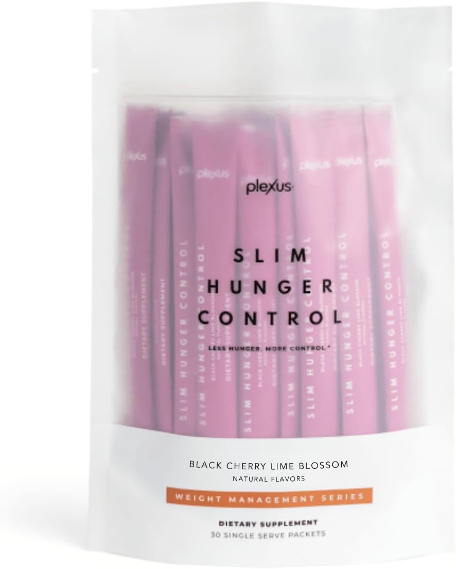 Generic - Plexus Slim Controle de Fome, 30 Pacotes, Sabor Cereja Preta e Flor de Limão – Marca Plexus Slim