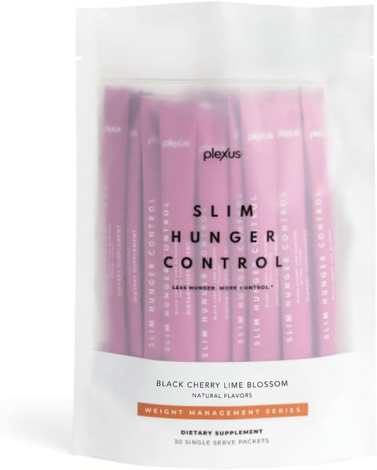 Generic - Plexus Slim Controle de Fome, 30 Pacotes, Sabor Cereja Preta e Flor de Limão – Marca Plexus Slim