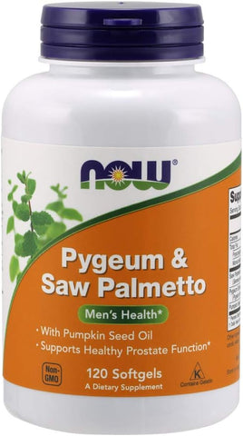Pygeum – Extrato de Pygeum Africano 100mg – Suporte à saúde da próstata – 60 cápsulas - NOW Foods