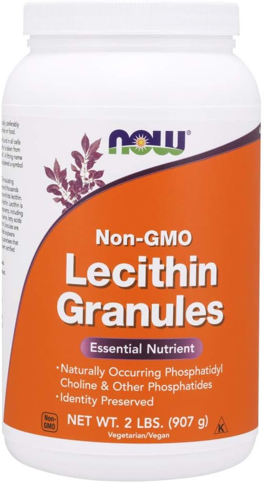 Suplementos, Grânulos de Lecitina com Fosfatidilcolina e Outros Fosfatídeos, 2 Libras - NOW Foods