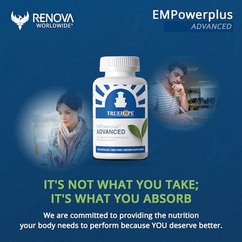 Renova Worldwide - Truehope EMPowerplus Advanced Multivitamínico para Mulheres e Homens – Multivitamínico Essencial de Amplo Espectro e Minerais Quelados para Suporte às Funções Cognitivas – Fórmula Original