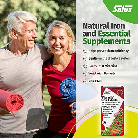 Salus - SALUS HAUS Floradix Ferro, 120 CT – Fórmula de Ferro Líquido com Ervas Naturais – 120ml