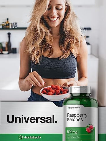 Cetonas de Framboesa | 500mg | 180 Cápsulas | Não-OGM - Horbäach