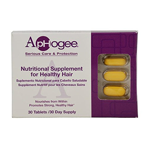 Aphogee - ApHogee – Suplemento Vitamínico para Cabelos Saudáveis 30 Comprimidos