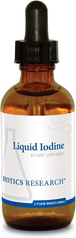Fórmula Líquida de Iodo, 75mcg/Drop, Saúde da Tireoide, Níveis de Energia, Saúde Metabólica, Mineral Traço Essencial – 60ml - Biotics Research
