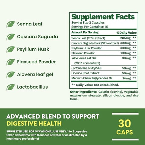Oona Health - 15 Dias de Limpeza Avançada do Cólon, Probióticos – Marca de Produto