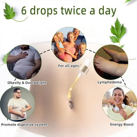 dooeka - STDEI Bee Venom Detox Intestinal – Gotas para o Umbigo – Extratos Naturais Puros – Todos os Gêneros e Idades (2 Frascos)