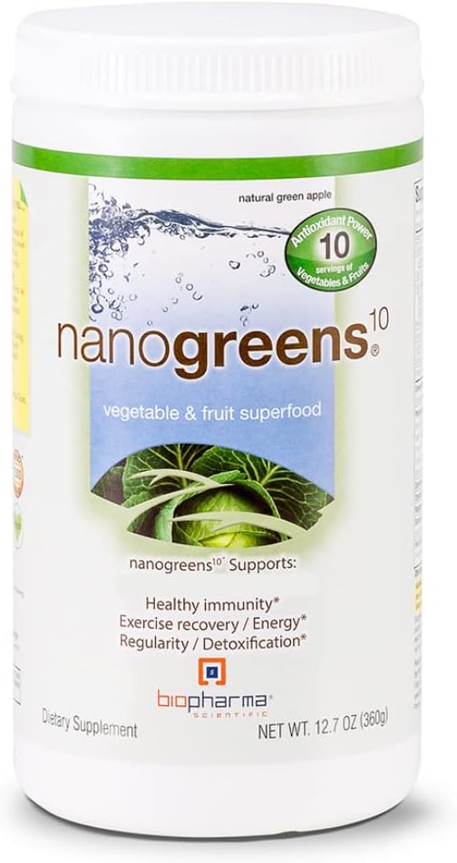 NanoGreens: Superfood de Frutas Verdes – 100g - Biopharma Scientific
