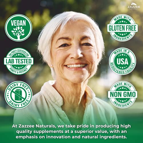 Alpha GPC Choline Extra Forte, 700 mg por Porção, 75 Cápsulas Veganas, Grau Farmacêutico Puro 100%%, Vegetariano 100%%, Padronizado para Potência e Pureza, Tudo-Natural - Zazzee