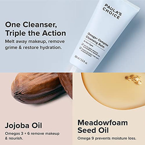 Paula's Choice - Paula’s Choice Bálsamo de Limpeza Omega Complex, Sabonete Facial Dupla Limpeza