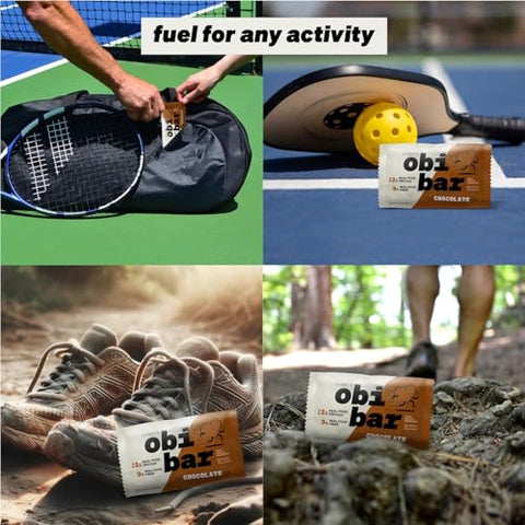 Bobby's obi bar - Obi Bar Chocolate – Reposição em 2 de Nov | Proteína e Fibra de Aveia | Natural | Substituto de Refeição ou Lanche Satisfatório | Saúde do Coração e Intestinal | Levemente Doce | Brownie de Chocolate | 100g