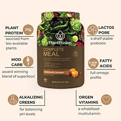Shake Substituto de Refeição Completo – Pó de Proteína Vegetal com Superfoods e Verdes – 500g - PlantFusion