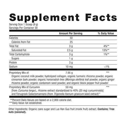 Golden Fusion: Curcumina Altamente Bioabsorvível e Peptídeos de Colágeno de Pasto†, 30 Porções - Metagenics
