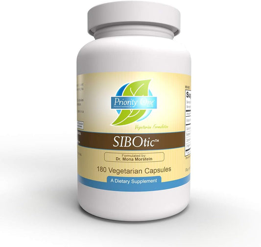 Vitamins SIBOtic™ (180 cápsulas) – Equilíbrio saudável das bactérias intestinais. Fórmula exclusiva da Dra. Mona Morstein - Priority One