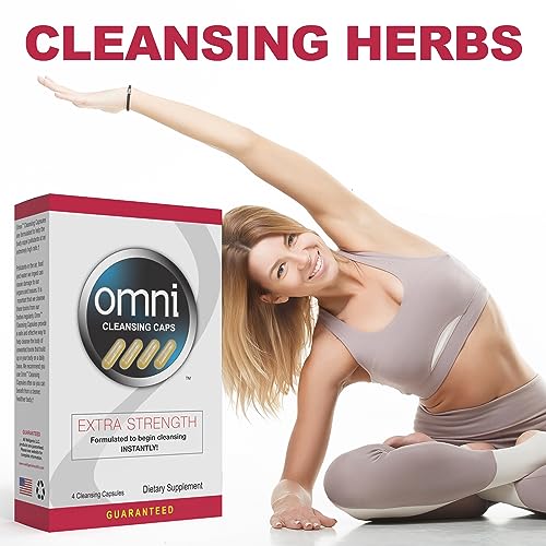 Omni Herbal Cleanse Detox Cápsulas: Desintoxicação Rápida e Potente para o Corpo Inteiro, Limpe seu Sistema com Cápsulas Detoxificantes, 4 Unidades (2) - Wellgenix