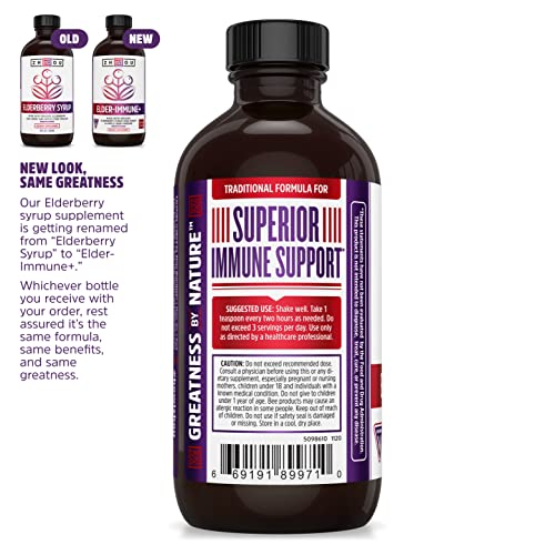 ZHOU - Zhou Nutrition Xarope de Sabugueiro, Impulsionador do Sistema Imunológico com Xarope de Sabugueiro Orgânico, Mel Cru Vinagre de Maçã, 8 fl oz (236 ml)