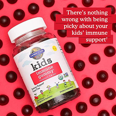 Kids Gummies Orgânicos Probióticos para Imunidade Infantil – 60 gomas - Garden of Life