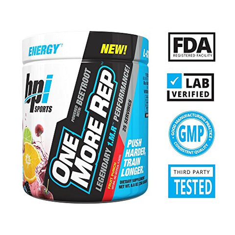 One More Rep Pré-Treino em Pó – Aumente a Energia – 300g - BPI Sports