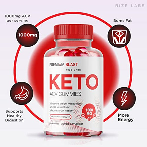 rize labs - (3 Pacotes) Gomas Premium Blast Keto ACV – Fórmula Avançada para Perda de Peso com Vinagre de Maçã – Gomas Gerenciadoras de Peso – Máximo de Resultados