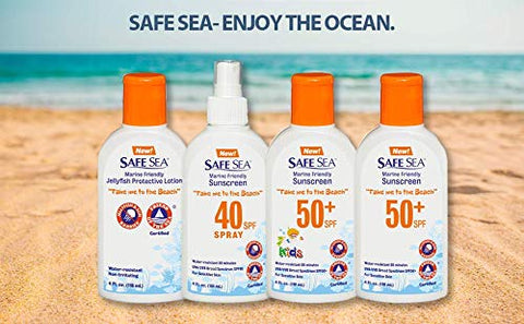 SAFE SEA - Safe Sea Loção Anti Picada de Água-viva, Amiga do Ambiente, Resistente à Água – Água-viva