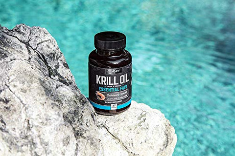 Óleo de Krill Antártico – 1000mg Por Porção – Sem Cheiro ou Sabor de Peixe – Rico em Ômega-3, EPA, DHA, Astaxantina – Embalado com Benefícios para a Saúde - ONNIT
