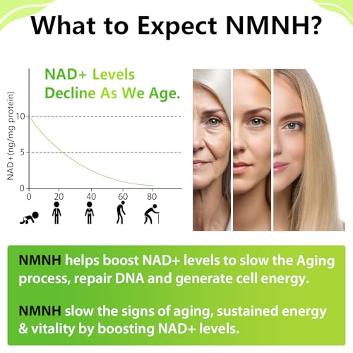 Ursinquil - Sublingual NMNH 500mg – Suplemento NAD para Impulsionar os Níveis de NAD à Medida que Envelhecemos – Anti-Envelhecimento, Energia, Imunidade – 120 Cápsulas