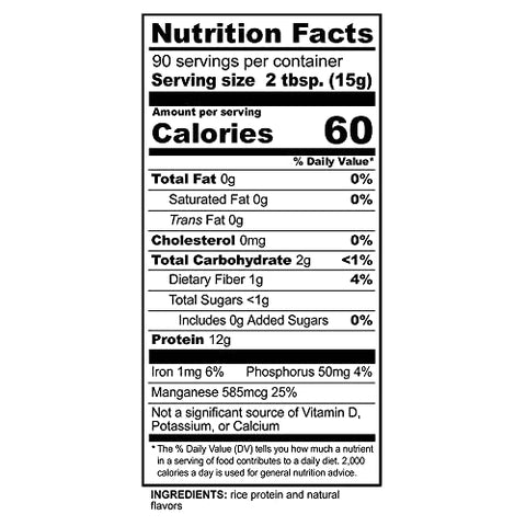 NutriBiotic - Nutribiotic Proteína de Arroz, Baunilha, 3 Libras (1360g)