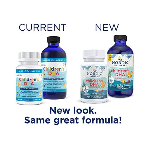 DHA Infantil, Morango – 120 ml para Crianças – 530 mg de Ômega-3 com EPA - Nordic Naturals