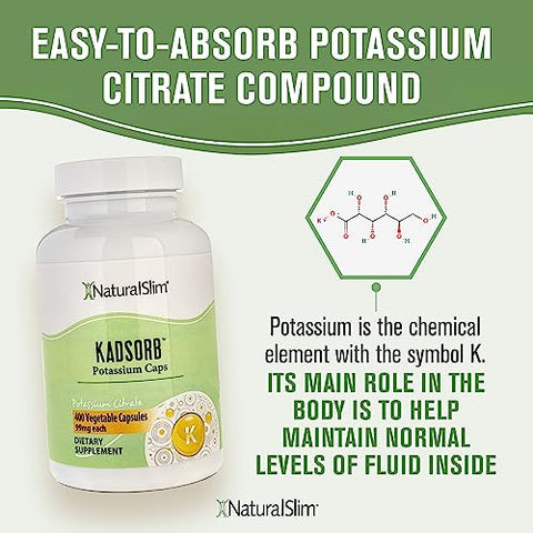 Kadsorb – Citrato de Potássio Natural para Equilíbrio Eletrolítico – Suporte à Saúde - NaturalSlim