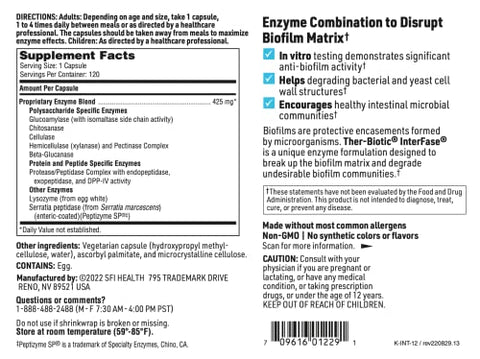 Interfase – Enzimas Digestivas para Apoio à Desintoxicação do Trato Gastrointestinal - Klaire Labs