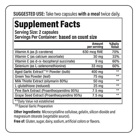 Aged Garlic Extract Formula 105 – Detox | Fórmula 105 de Extrato de Alho Envelhecido Kyolic – Desintoxicação | 100% Natural e Eficaz - Kyolic