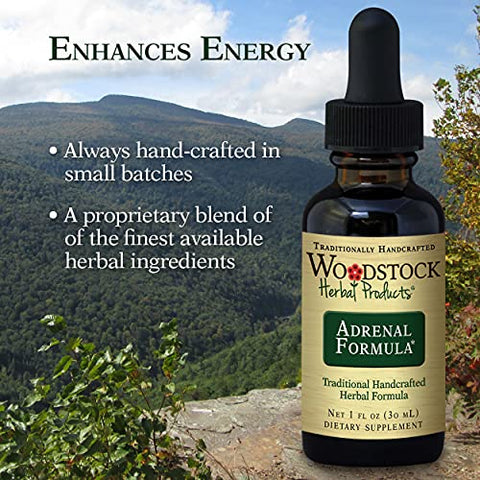 WOODSTOCK HERBAL PRODUCTS - Fórmula Adrenal, 1 FZ – Potencialize sua energia e bem-estar