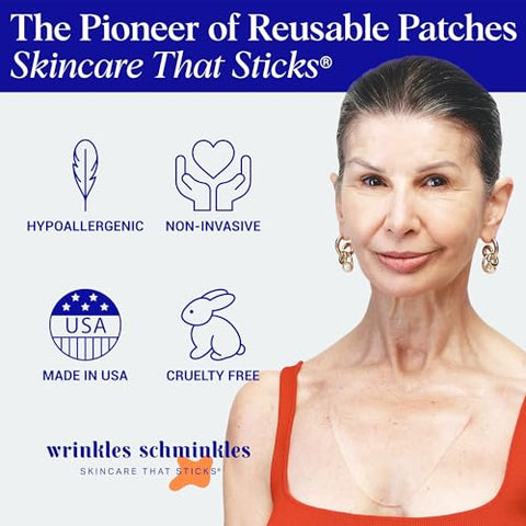 Patches de Silicone Reutilizáveis Wrinkles Schminkles para Rugas no Peito – Suaviza e Hidrata a Pele do Decote – 100% Eficaz