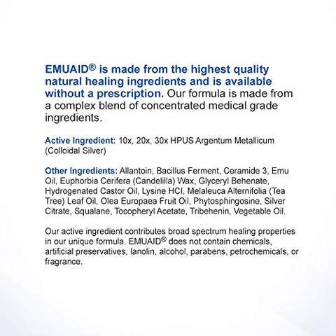 emuaid - Emuaid Pomada 15g – Tratamento Regular para Pé de Atleta, Psoríase, Coceira, Irritação e Infecção por Fungos na Pele